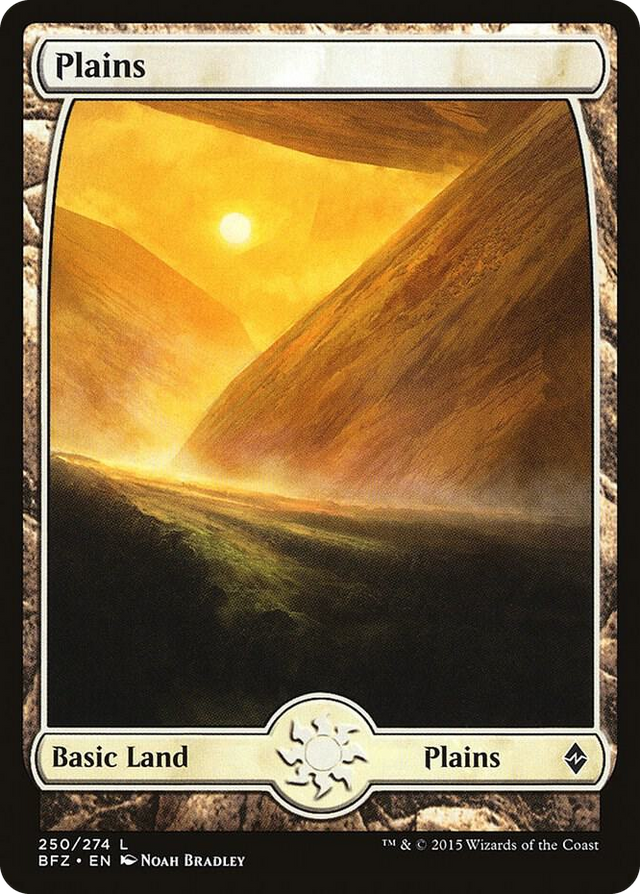 0250 Plains (250) - Full Art L Battle for Zendikar