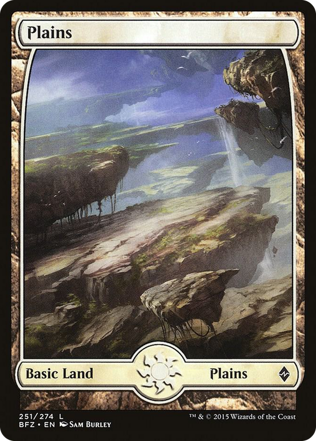 0251 Plains (251) - Full Art L Battle for Zendikar