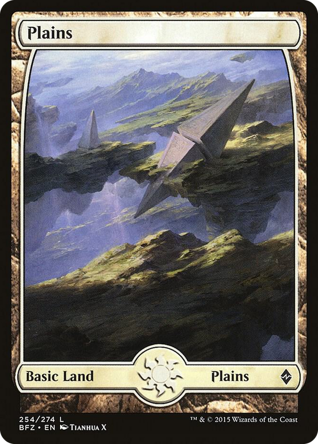 0254 Plains (254) - Full Art L Battle for Zendikar