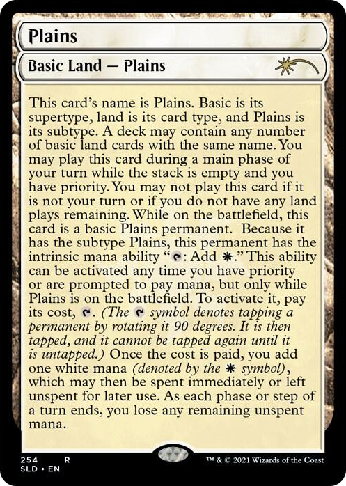 0254 Plains (254) (Full-Text Lands) R Secret Lair Drop Series
