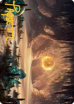 0063 Plains (265) Art Card (Gold-Stamped Signature) S Art Series: Adventures in the Forgotten Realms