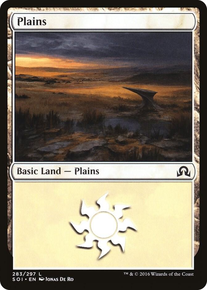 Plains (283) #283 L - Shadows over Innistrad Pokemon card