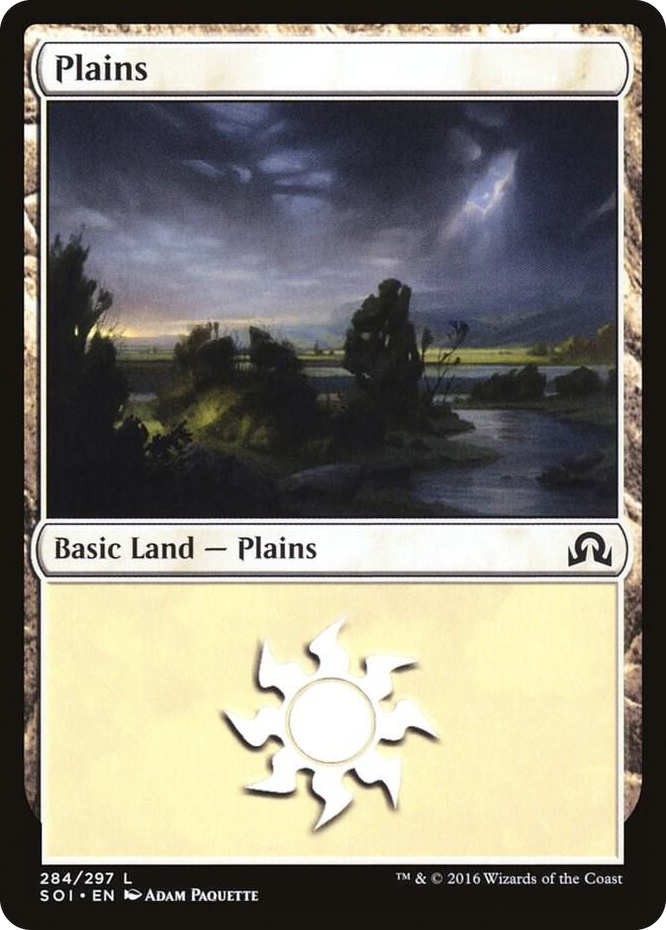 Plains (284) #284 L - Shadows over Innistrad Pokemon card