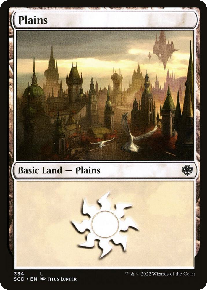Plains (334) #334 L - Starter Commander Decks Pokemon card