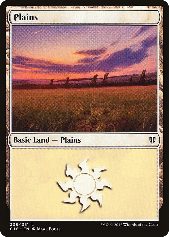 Plains (338) #338 L - Commander 2016 Pokemon card