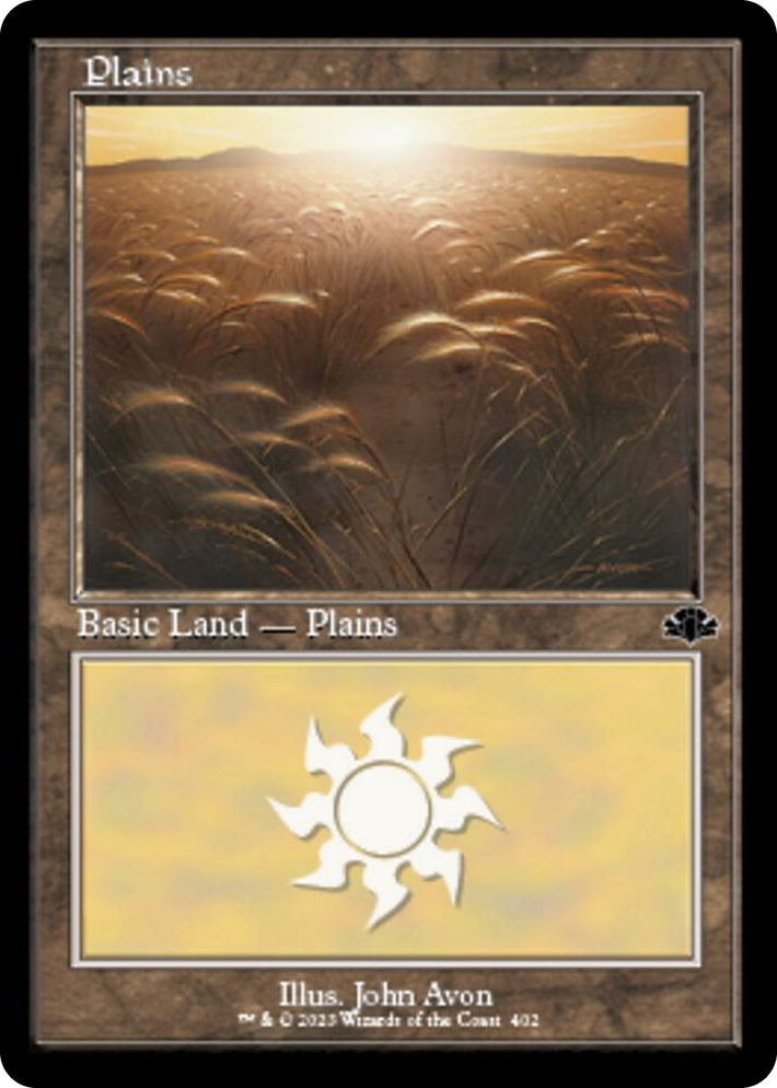 0402 Plains (402) (Retro Frame) L Dominaria Remastered