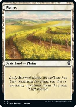Plains (452) #452 L - Commander Legends: Battle for Baldur's Gate Pokemon card