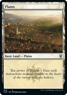 Plains (454) #454 L - Commander Legends: Battle for Baldur's Gate Pokemon card