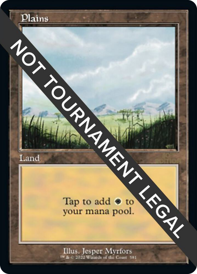 0581 Plains (581) (Retro Frame) L 30th Anniversary Edition