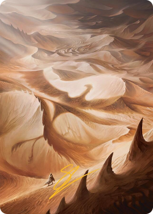 0030 Plains Art Card (30/54) (Gold-Stamped Signature) S Art Series: Tarkir: Dragonstorm