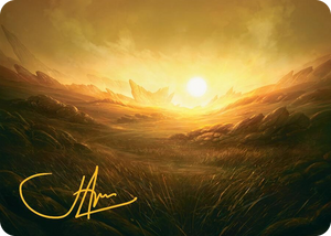 0031 Plains Art Card (31/54) (Gold-Stamped Signature) S Art Series: Tarkir: Dragonstorm