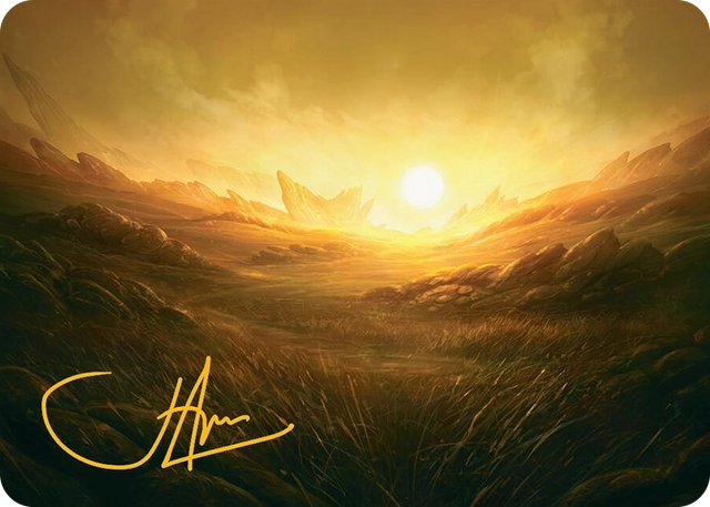 0031 Plains Art Card (31/54) (Gold-Stamped Signature) S Art Series: Tarkir: Dragonstorm