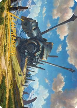 0062 Plains Art Card (62/81) (Gold-Stamped Signature) S Art Series: Dominaria United