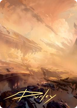 0007 Plains Art Card (7/81) (Gold-Stamped Signature) S Art Series: Zendikar Rising