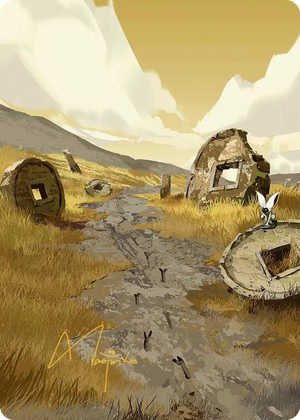 0050 Plains Art Card (Gold-Stamped Signature) S Art Series: Avatar: The Last Airbender