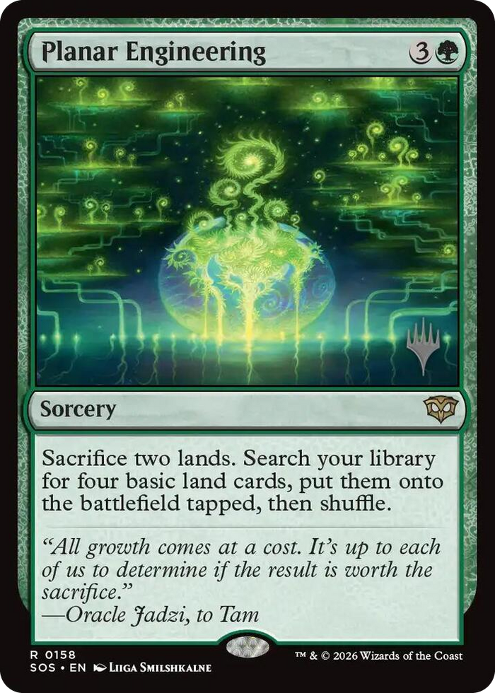 Planar Engineering #158 R - Promo Pack: Secrets of Strixhaven Pokemon card