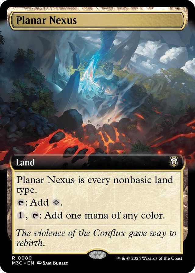 0080 Planar Nexus (Extended Art) (Ripple Foil) R Commander: Modern Horizons 3