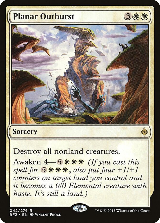0042 Planar Outburst R Battle for Zendikar
