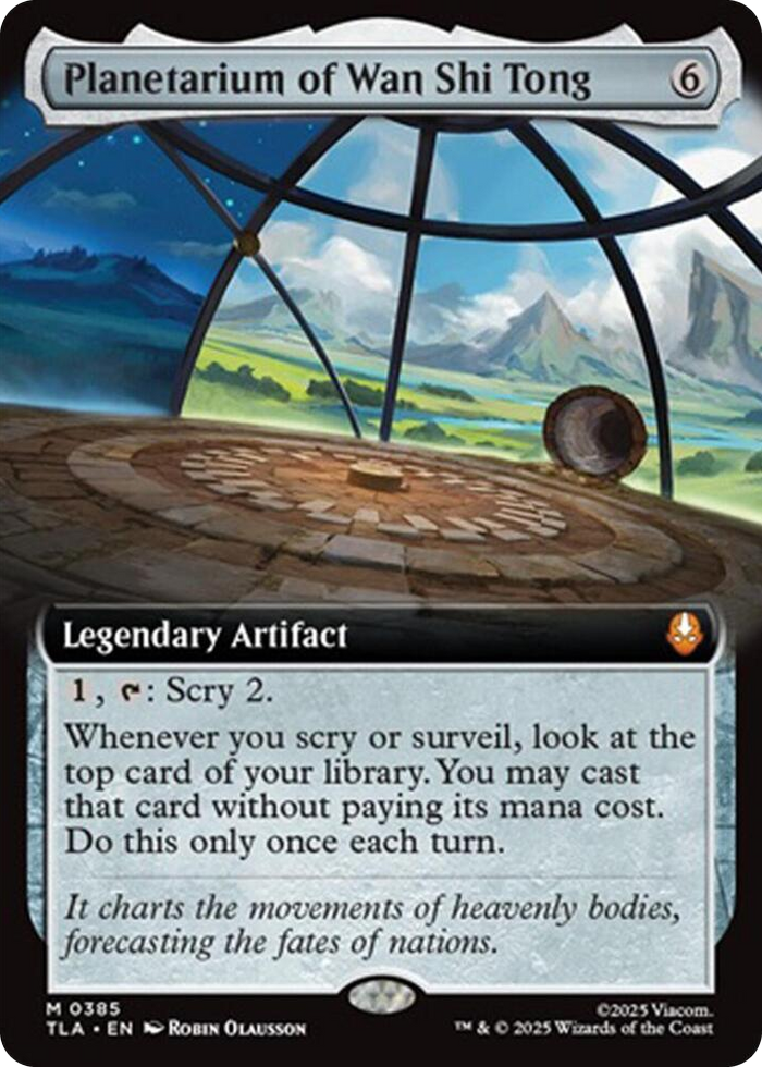 Planetarium of Wan Shi Tong (Extended Art) #385 M - The Last Airbender Pokemon card