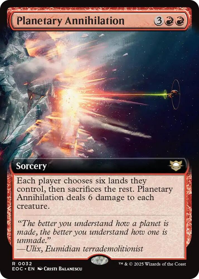 0032 Planetary Annihilation (Extended Art) R Commander: Edge of Eternities