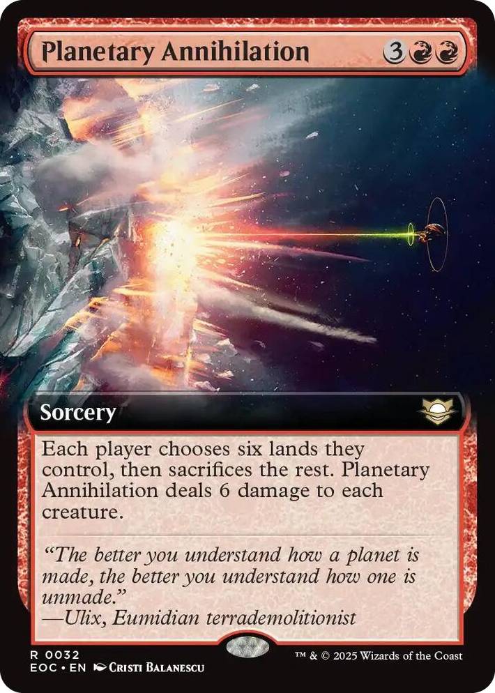 0032 Planetary Annihilation (Extended Art) R Commander: Edge of Eternities