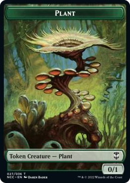0027 Plant // Beast Double-Sided Token T Commander: Streets of New Capenna