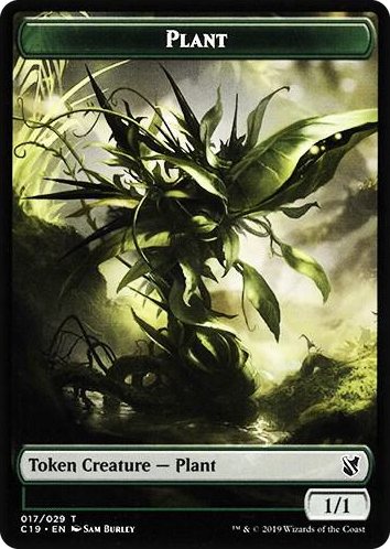 0017 Plant // Morph Double-Sided Token T Commander 2019