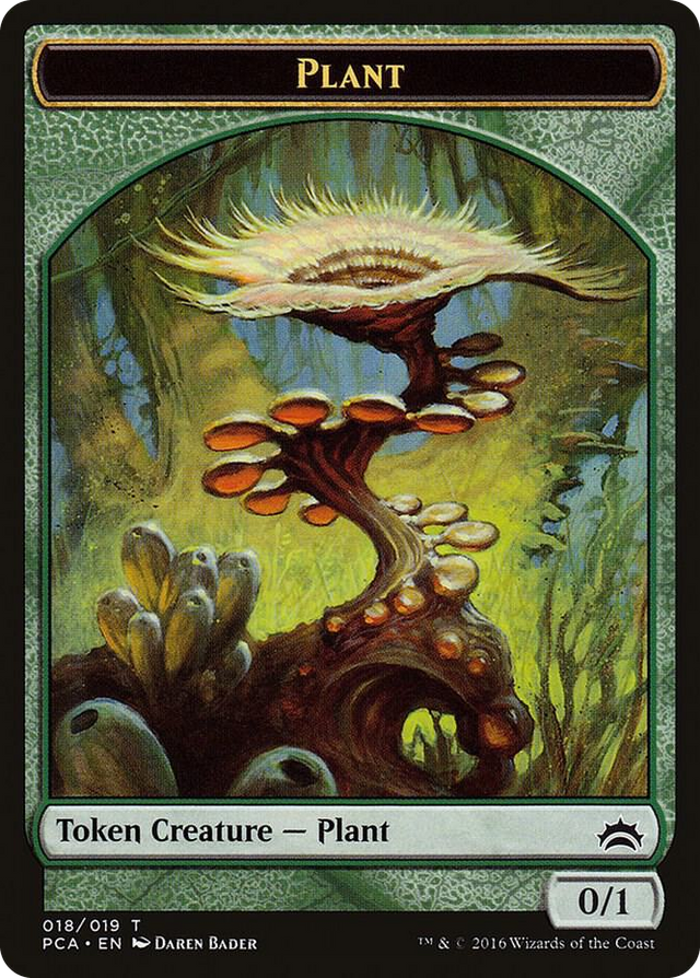 0018 Plant // Ooze Double-Sided Token T Planechase Anthology