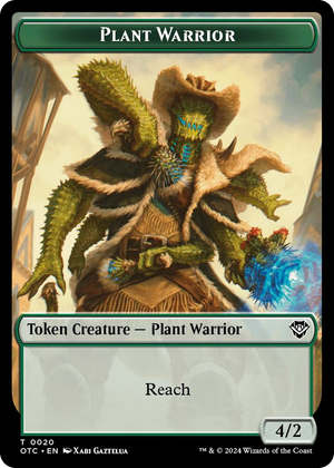 0020 Plant Warrior // Treasure Double-Sided Token T Commander: Outlaws of Thunder Junction