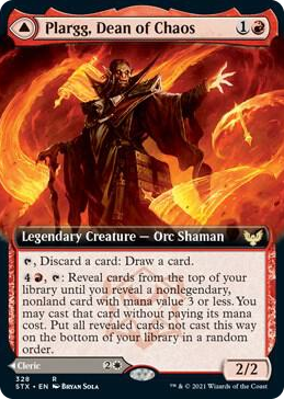 0328 Plargg, Dean of Chaos (Extended Art) R Strixhaven: School of Mages