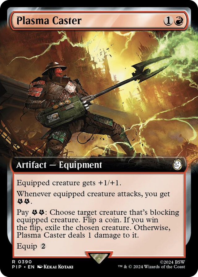 0390 Plasma Caster (Extended Art) R Universes Beyond: Fallout