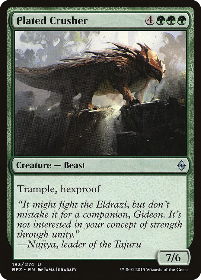 Plated Crusher #183 U - Battle for Zendikar Pokemon card