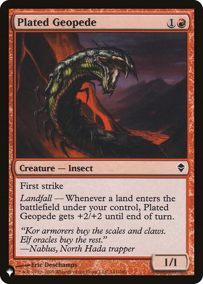 Plated Geopede #141 C - The List Reprints Pokemon card