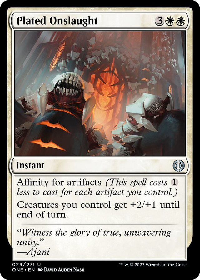 0029 Plated Onslaught U Phyrexia: All Will Be One