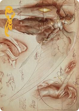 0071 Platinum Angel Art Card (Gold-Stamped Signature) S Art Series: The Brothers' War