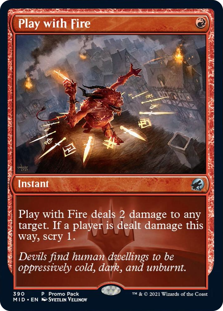 0390 Play with Fire P Promo Pack: Innistrad: Midnight Hunt