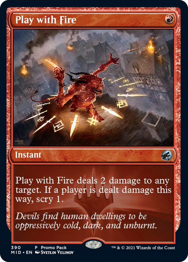 0390 Play with Fire P Promo Pack: Innistrad: Midnight Hunt
