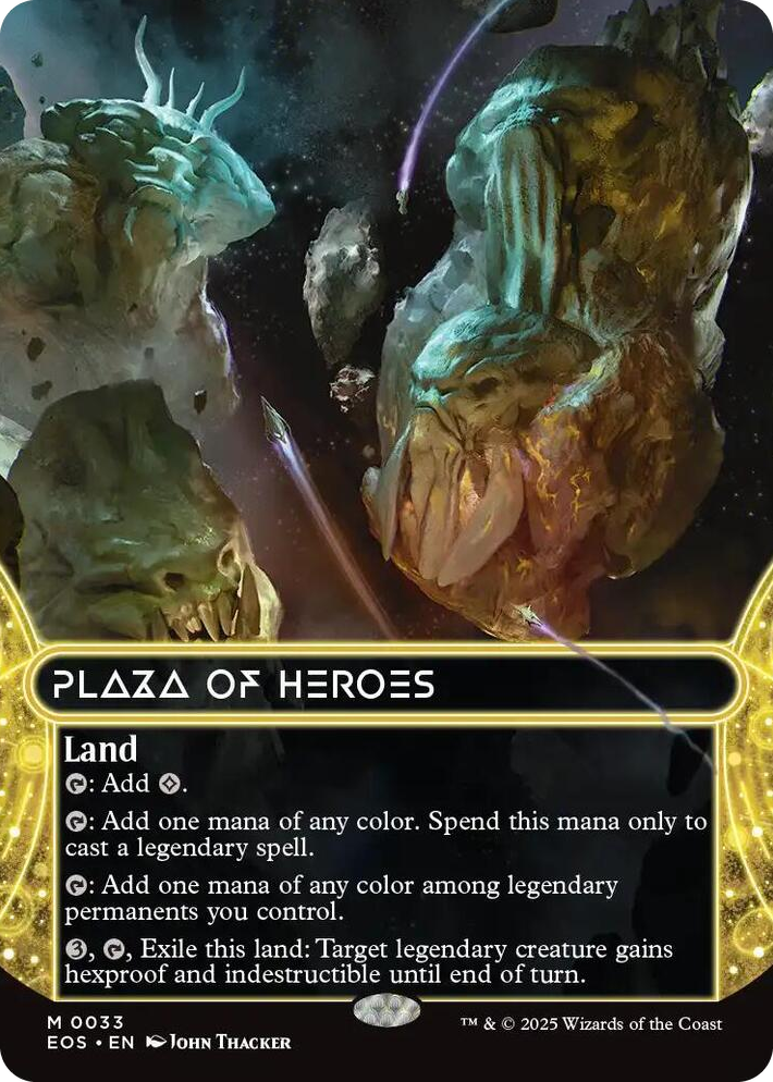 0033 Plaza of Heroes (0033) (Borderless) M Edge of Eternities: Stellar Sights