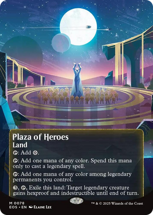 0078 Plaza of Heroes (0078) (Borderless) M Edge of Eternities: Stellar Sights
