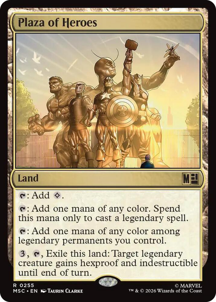Plaza of Heroes #255 R - Commander: Marvel Super Heroes Pokemon card