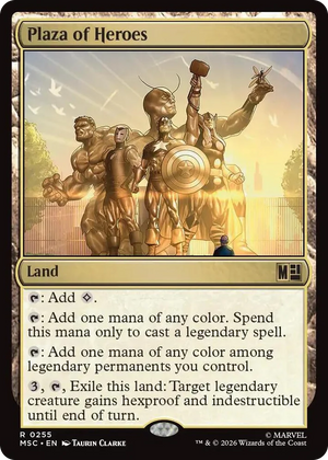 0255 Plaza of Heroes R Commander: Marvel Super Heroes