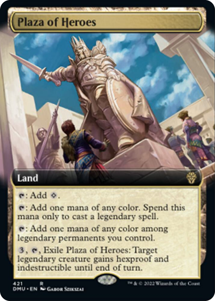 0421 Plaza of Heroes (Extended Art) R Dominaria United