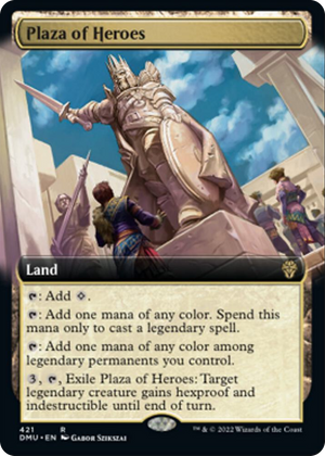 0421 Plaza of Heroes (Extended Art) R Dominaria United