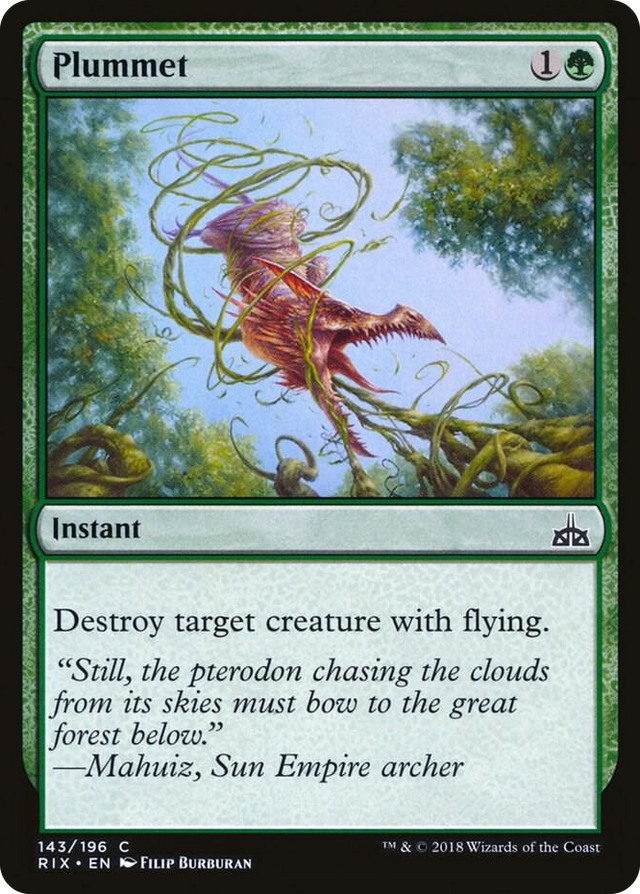 0143 Plummet C Rivals of Ixalan