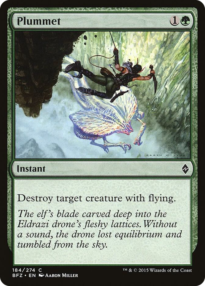 Plummet #184 C - Battle for Zendikar Pokemon card