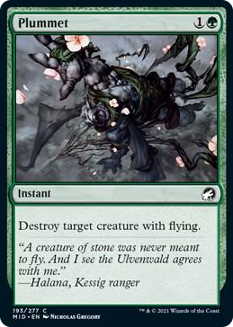 0193 Plummet C Innistrad: Midnight Hunt