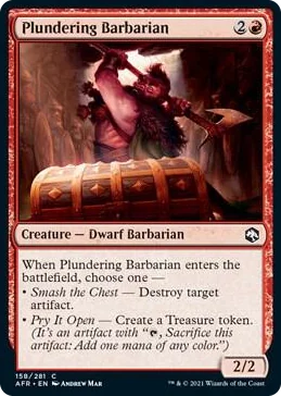 0158 Plundering Barbarian C Adventures in the Forgotten Realms