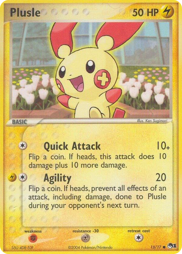 0013 Plusle Common POP Series 1