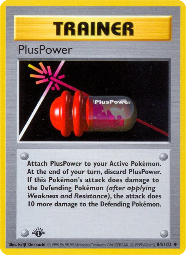 0084 PlusPower Uncommon Base Set (Shadowless)