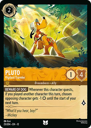 0025 Pluto - Vigilant Traveler Uncommon Wilds Unknown